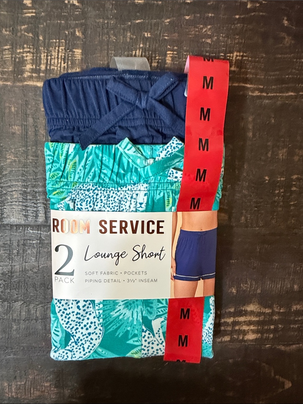 Room Service Women’s Navy & Teal Lounge Shorts - 2 Pack